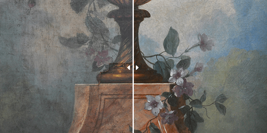 Restauration peinture sur bois technique
