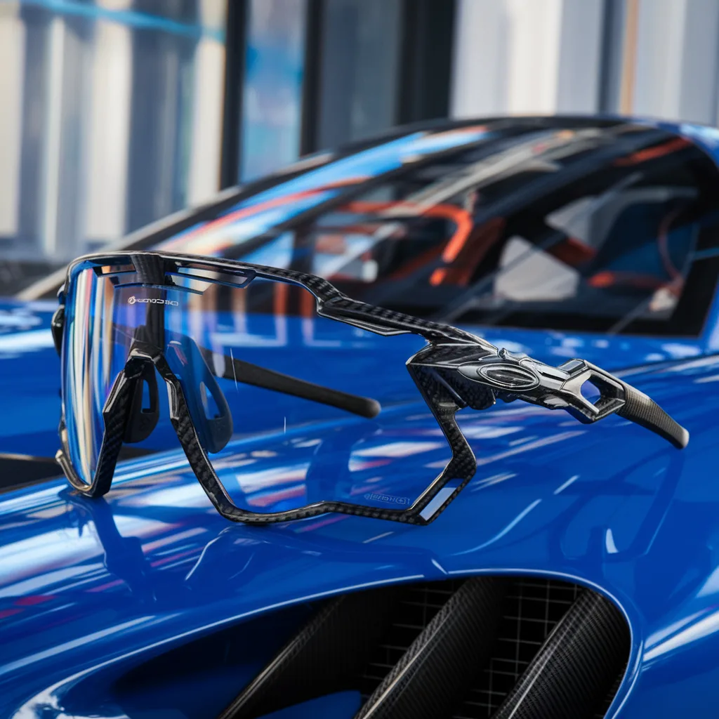 Ray-ban x Ferrari : une collaboration de légende pour des lunettes d’exception 3 Monture en fibre de carbone